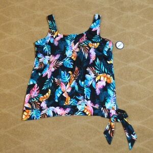 Swimsuits For All NWT Side-Tie Tankini Top, 16